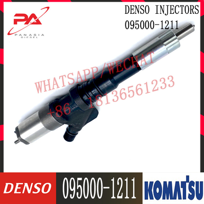 Εγχυτήρας 095000-1211 095000-0800 6156-11-3100 μηχανών της KOMATSU diesel για την κοινή ράγα DENSO