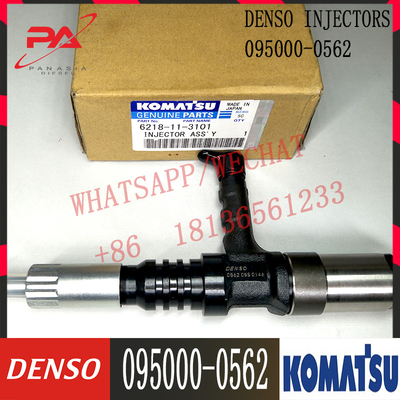 Γνήσιος κοινός εγχυτήρας 095000-0562 ραγών για τη KOMATSU 6218-11-3101 6218-11-3102