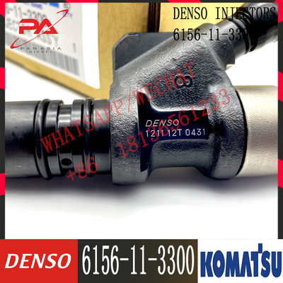6D125 εγχυτήρας 6156-11-3300 095000-1211 καυσίμων μηχανών για τον εκσκαφέα Denso KOMATSU